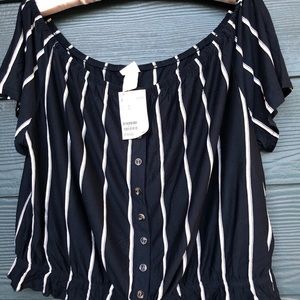 H&M Crop Off Shoulder Tops